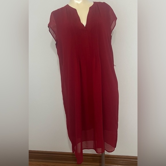 Reitmans Size 15 (XL) MIDI 100% Polyester Minimalist Classic Timeless Dress - Picture 4 of 13